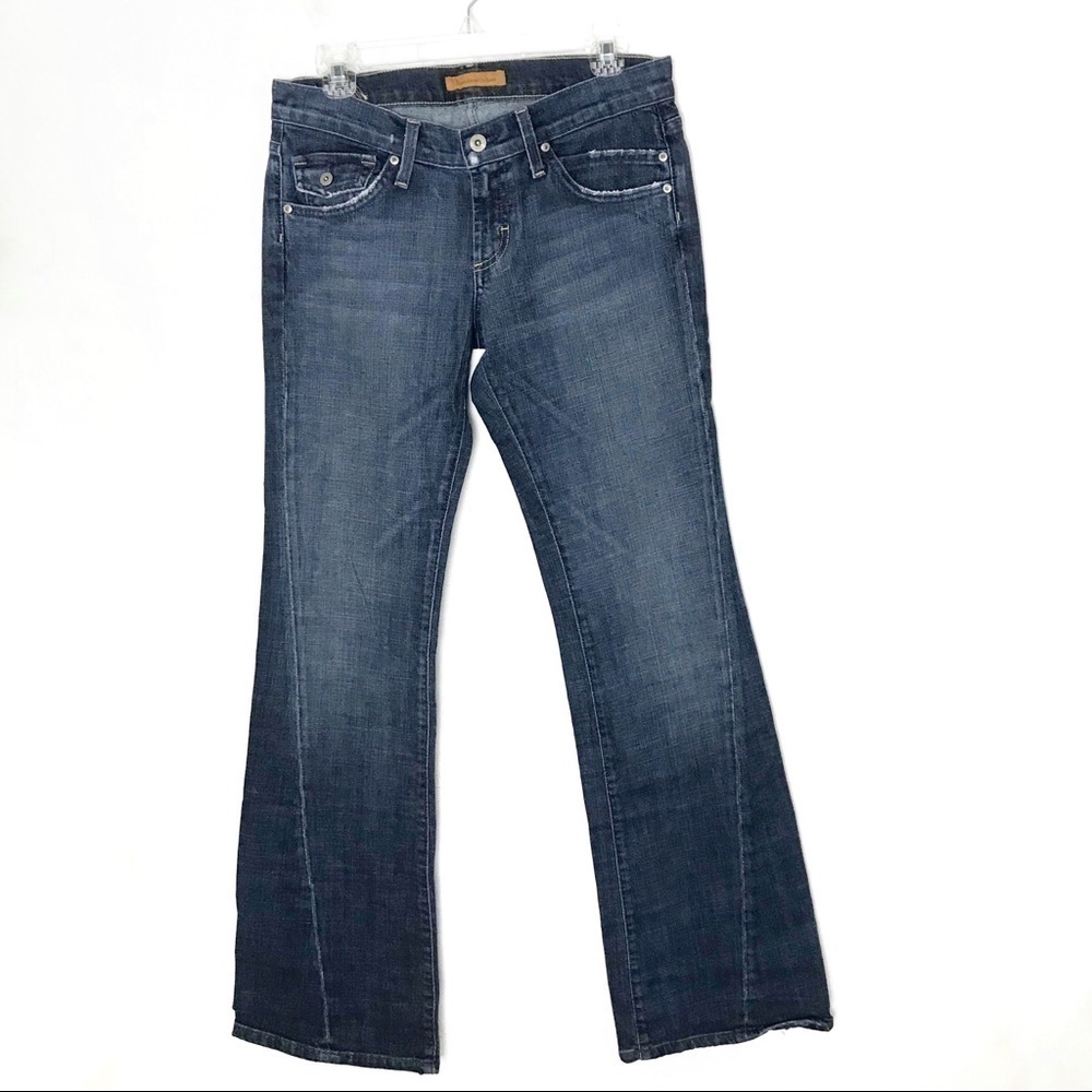 James cured by Seun flare mid rise jeans size 28